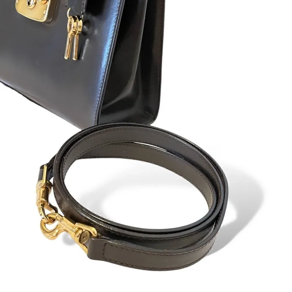 GUCCI Lady Lock Leather 2-Way Vintage Handbag - Picture 8 of 15